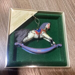Hallmark "Rocking Horse"‎ Christmas Ornament 1984 Fourth in Collectible Series